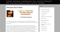 Desktop Screenshot of deliverancenow.org